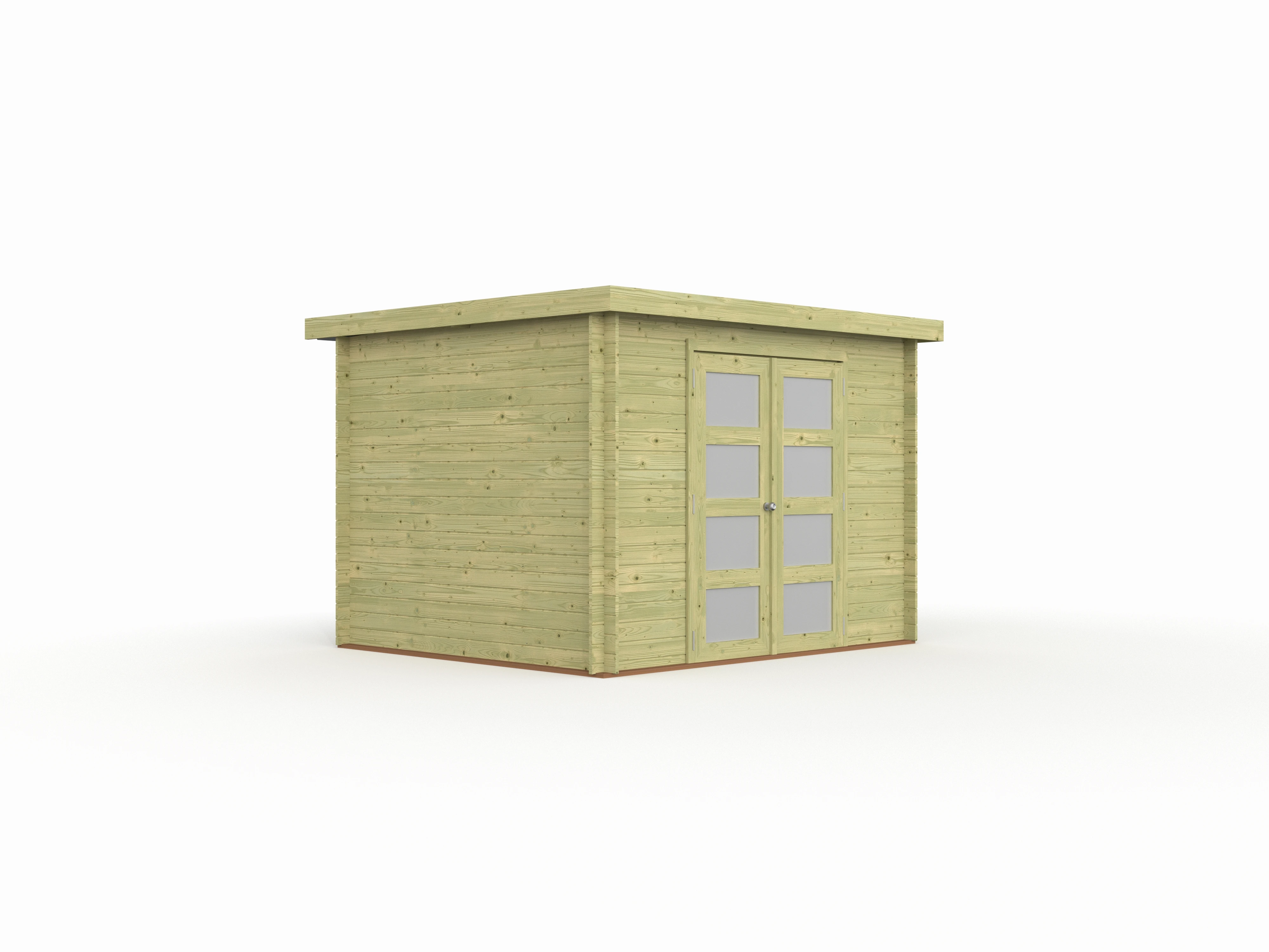 Woodlands Blokhut Umea Groen Geïmpregneerd 300 x 250 cm OP = OP - Afbeelding 3